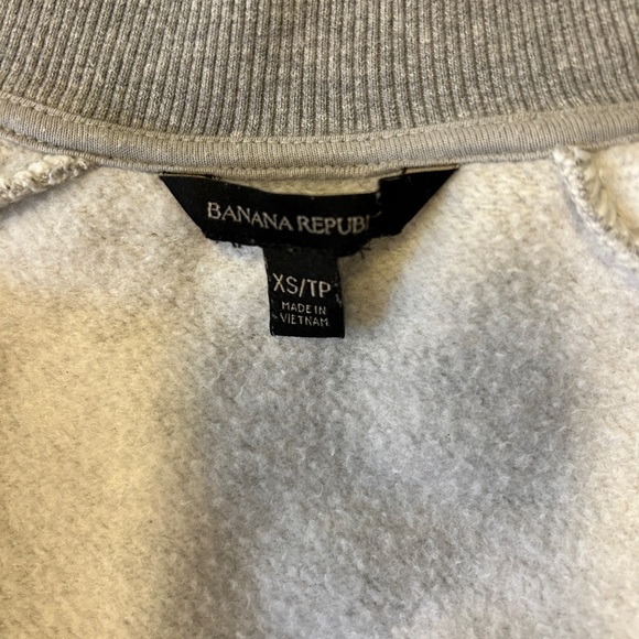Banana Republic Gray Jeweled Zip-up Sweater (Size X-Small) - Picture 8 of 9